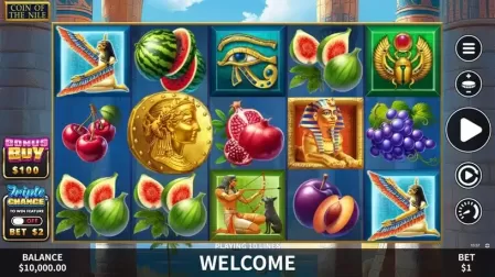Coin of the Nile slot screenshot 1
