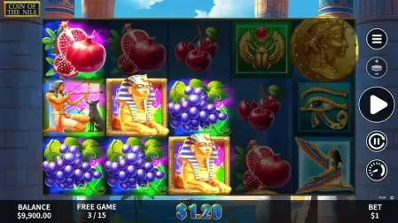 Coin of the Nile slot screenshot 2