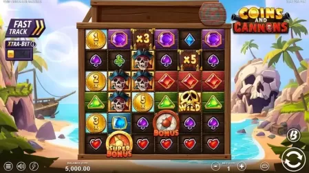 Coins and Cannons slot screenshot 1