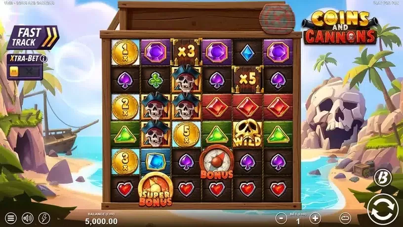 Coins and Cannons slot screenshot 1