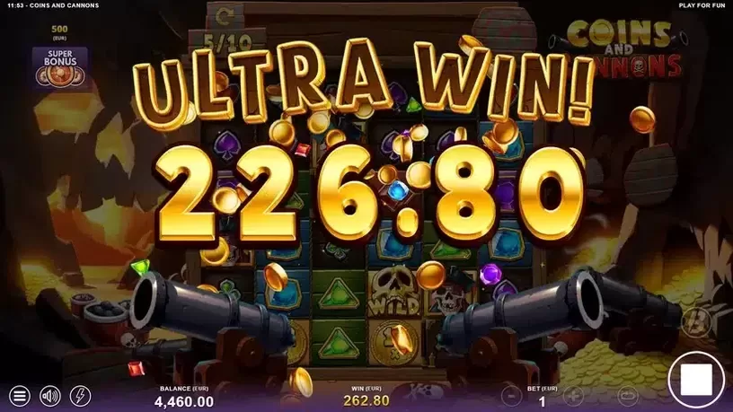 Coins and Cannons slot screenshot 5