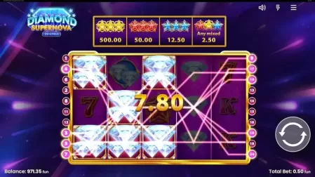 Diamond Supernova 20 slot screenshot 4
