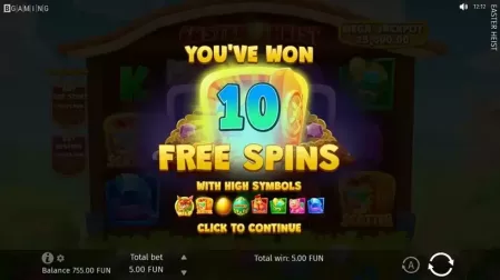 Easter Heist slot screenshot 5