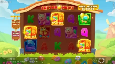 Easter Heist slot screenshot 4