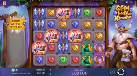Gemhalla Xtreme slot screenshot 2