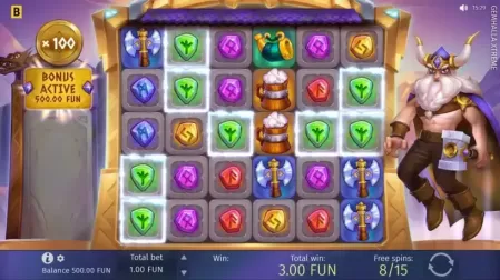 Gemhalla Xtreme slot screenshot 3