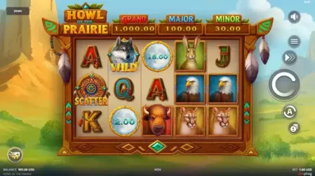 Howl of Prairie slot screenshot 1