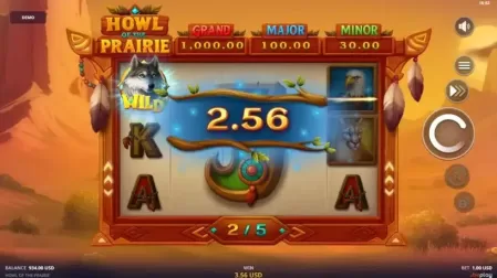 Howl of Prairie slot screenshot 3