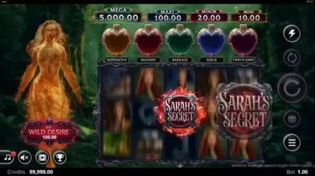Immortal Romance Sarah’s Secret slot screenshot 2