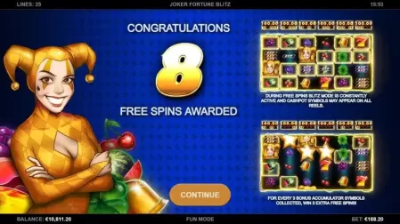 Joker Fortune Blitz slot screenshot 3