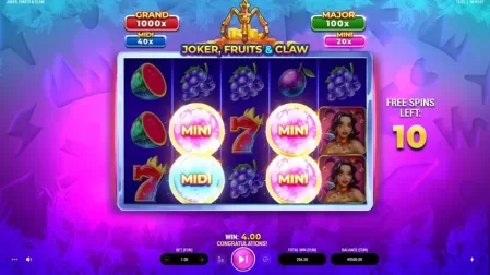 Joker, Fruits & Claw slot screenshot 5