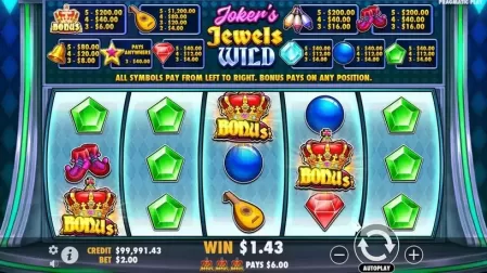 Joker’s Jewels Wild slot screenshot 2