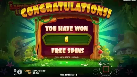 LadyBug Luck slot screenshot 3