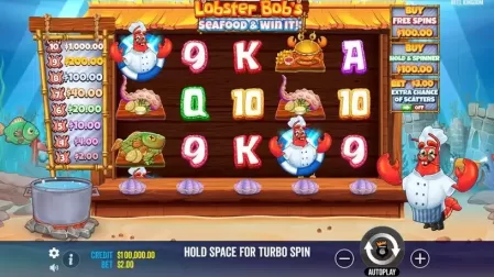 Lobster Bob's Sea Food and Win It slot screenshot 1