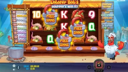 Lobster Bob's Sea Food and Win It slot screenshot 2