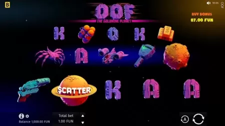 OOF The Goldmine Planet slot screenshot 1