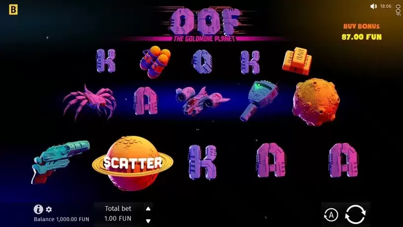 OOF The Goldmine Planet slot screenshot 1