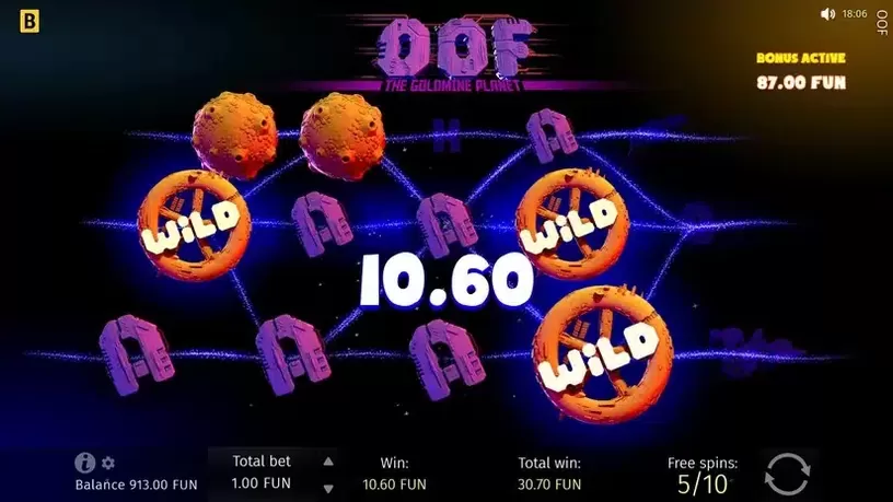 OOF The Goldmine Planet slot screenshot 5