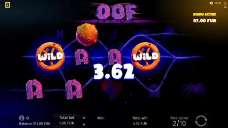 OOF The Goldmine Planet slot screenshot 4