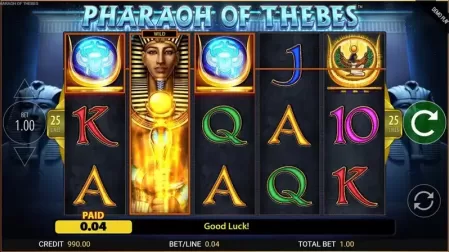Pharaoh of Thebes slot screenshot 2