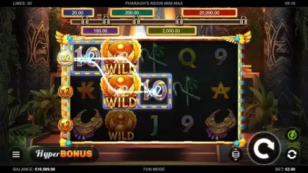 Pharaohs Reign Mini-Max slot screenshot 2
