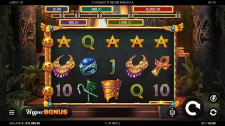 Pharaohs Reign Mini-Max slot screenshot 1