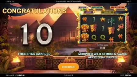 Pharaohs Reign Mini-Max slot screenshot 3