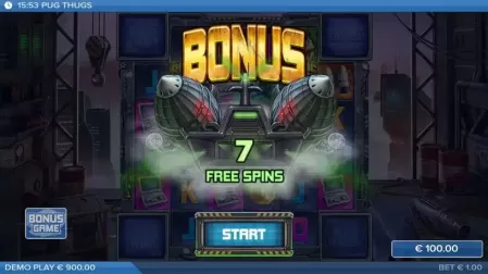 Pug Thugs of Nitropolis slot screenshot 3