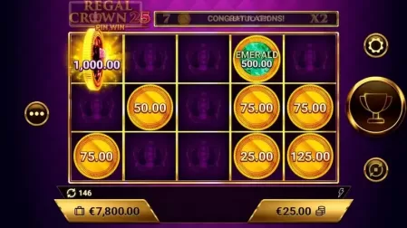 Regal Crown 25 slot screenshot 6