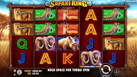 Safari King slot screenshot 1