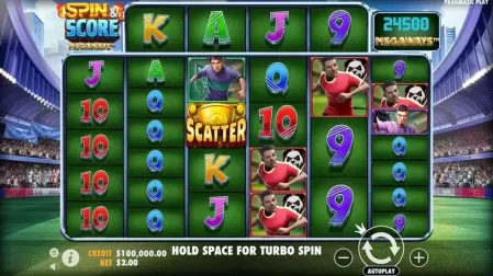 Spin & Score Megaways slot screenshot 1