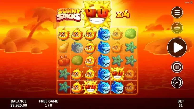Sunny Stacks slot screenshot 4