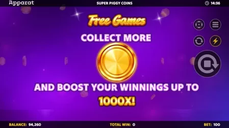 Super Piggy Coins slot screenshot 3