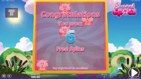 Sweet Spotz slot screenshot 2