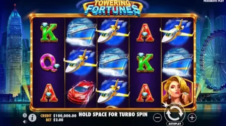 Towering Fortunes slot screenshot 1