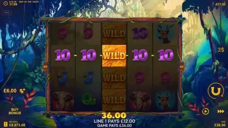 Way Of The Tiger slot screenshot 2