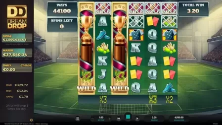 World Class Kick Off Dream Drop slot screenshot 5