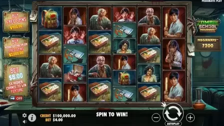 Zombie School Megaways slot screenshot 1
